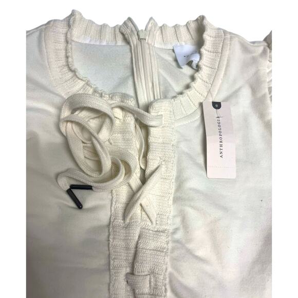 Anthropologie Sundays TORY Lounge Knit Jumpsuit | Sz S, Cream White NEW $211 - Picture 6 of 10